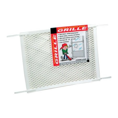 Prime-Line Prime-Line - Screen & Storm Door Grille, 34-1/2in, Plastic, White PL 15517